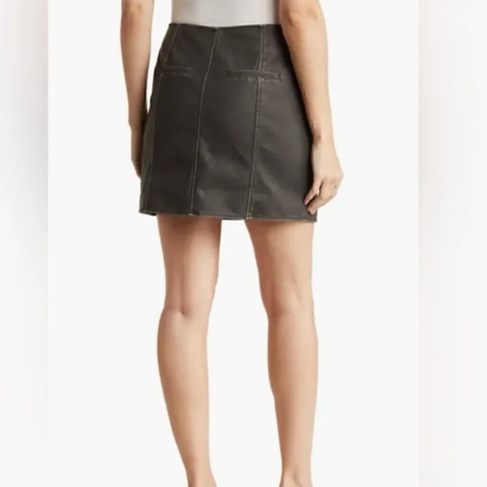BLANKNYC | Washed Faux Leather Miniskirt